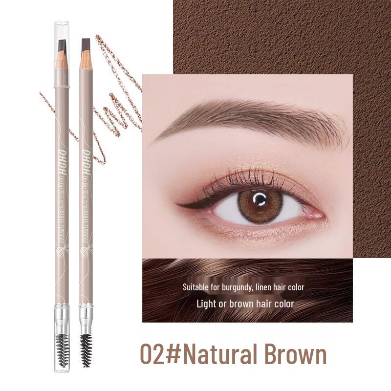 DHDH 3D Dual-tip Eyebrow Pencil: Waterproof, Sweatproof, Non-smudging, Non-fading, Ideal for Makeup Artists. 3g