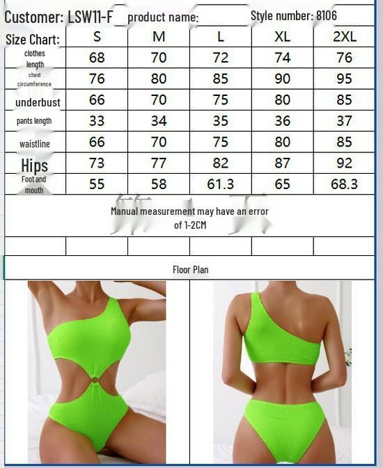 Women's Fashionable Conservative Slim-Fit One-Piece Swimsuit with High Elasticity - European and American Style