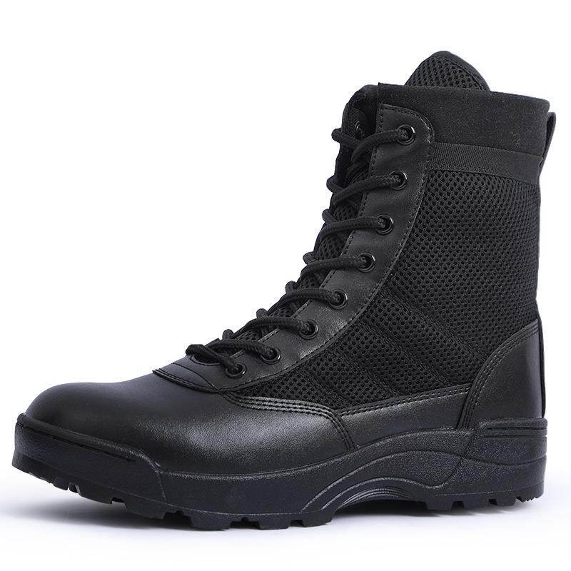 Canvas Breathable Mesh Combat Boots Hiking Shoes Outdoor Men s Ultra Light Women s High Top Training 37