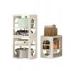 Plastic Kitchen Shelf Multi-layer Multifunctional Shelf Storage Rack Household Storage Shelf Folding Seam Rack