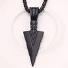 Arrowhead Pendant Men Necklace Vintage Alloy Chain Spearpoint Necklace Fashion Accessories