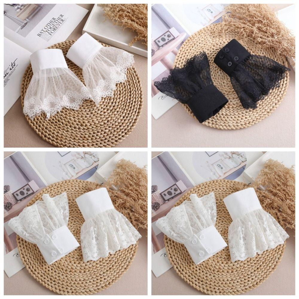 Elegant Detachable Fake Sleeves Pleated Flare Bridal Accessories Halloween Costume