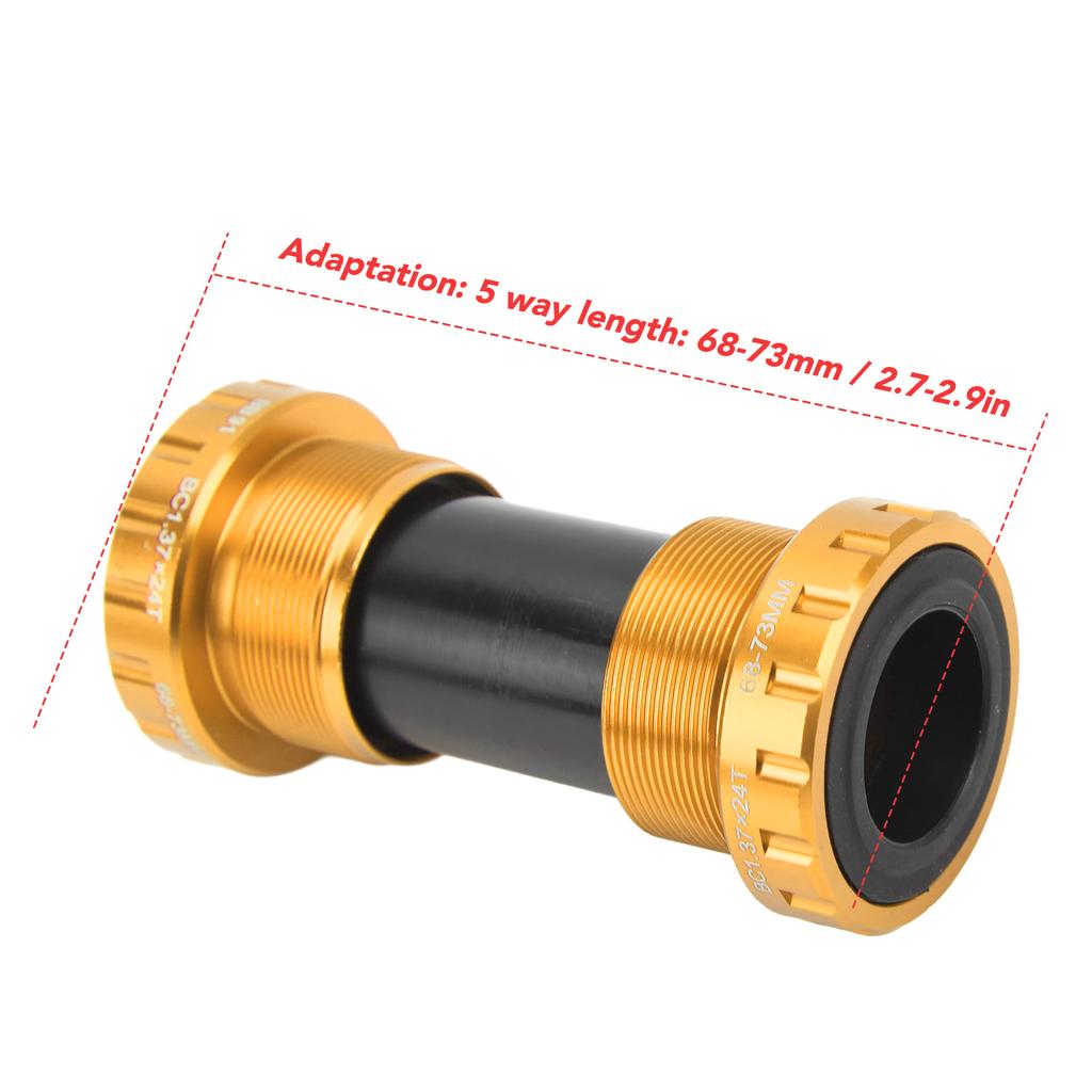 LeBycle Threaded Bike Bottom Bracket CNC Machining BB91 Mountain Bike Bottom Bracket for Outdoor Cycling