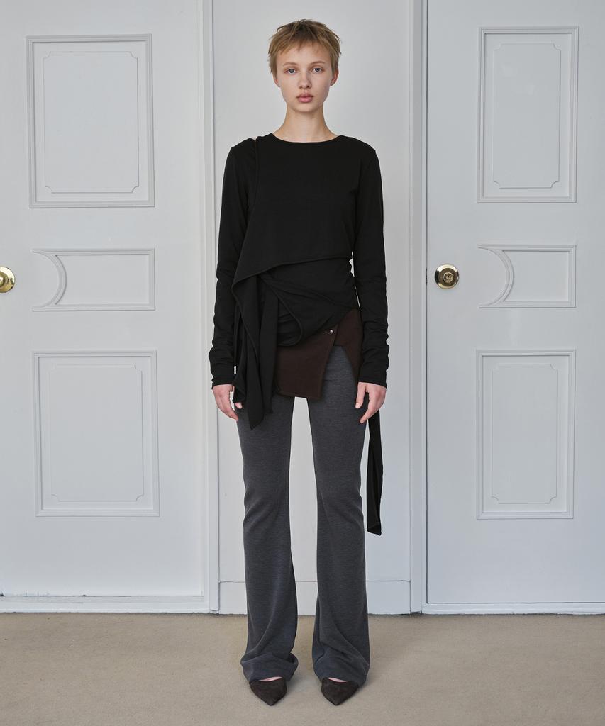 Simeteuligpeosenteu Basic Flare Leggings / Melange Gray