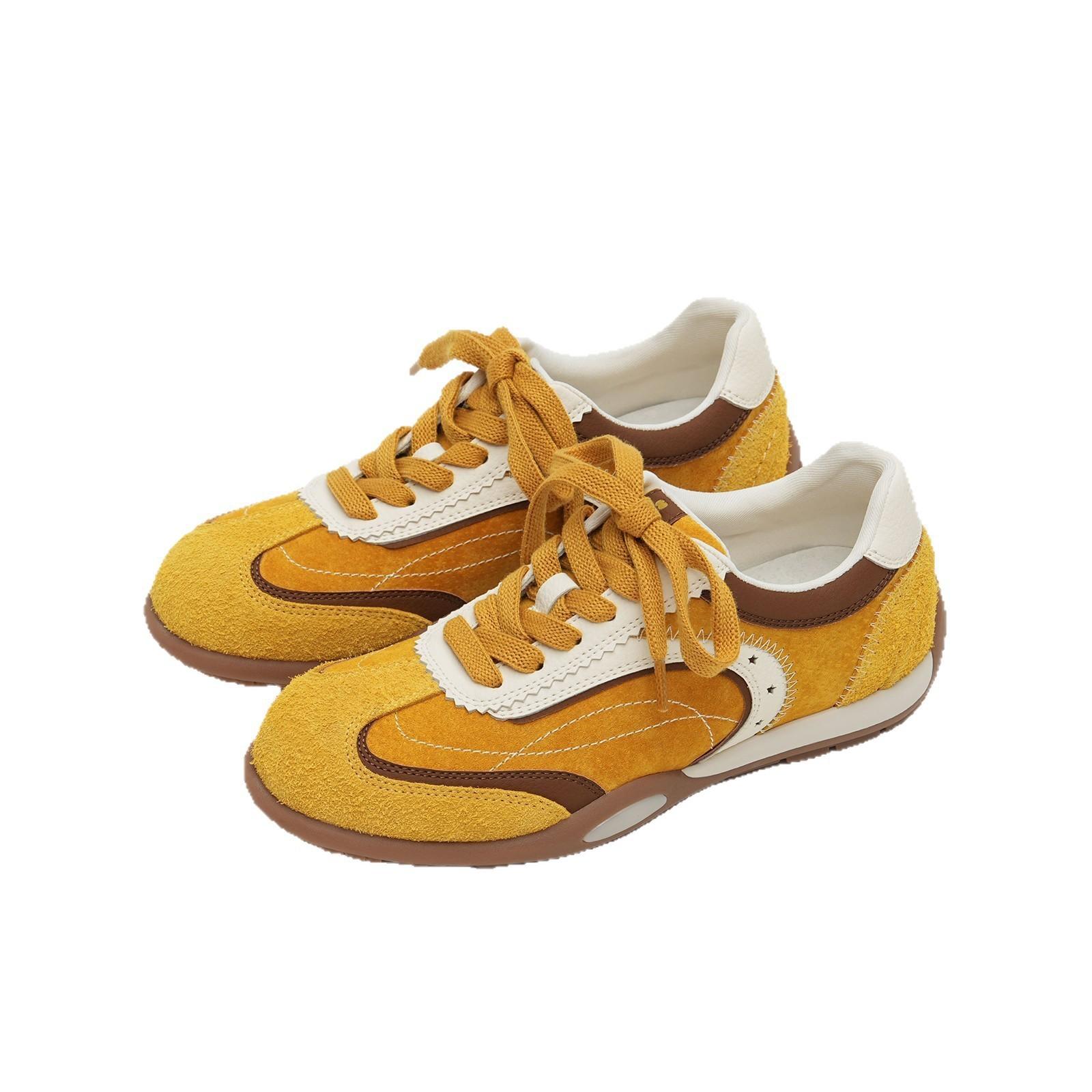 

Miyou 2025 autumn new model Dexun fashion ins trendy sports shoes flat-bottomed versatile casual shoes student single shoes 40 імбирний