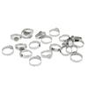 20pcs Adjustable Design Blank Ring Flat Base Stainless Steel Ring Flat Ring Base  Creative Projects