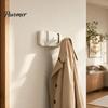 Door Back Storage Hooks Over The Hanger Hooks, Foldable No Drilling Adhesive Coat Rack, Dorm Room Space Saving Organizer, for Coats Bags Towels