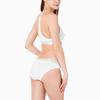 Calvin Klein Comfortable Thin Strap Heart Shaped Neck Bralette Women Underwear White QP1668O-100