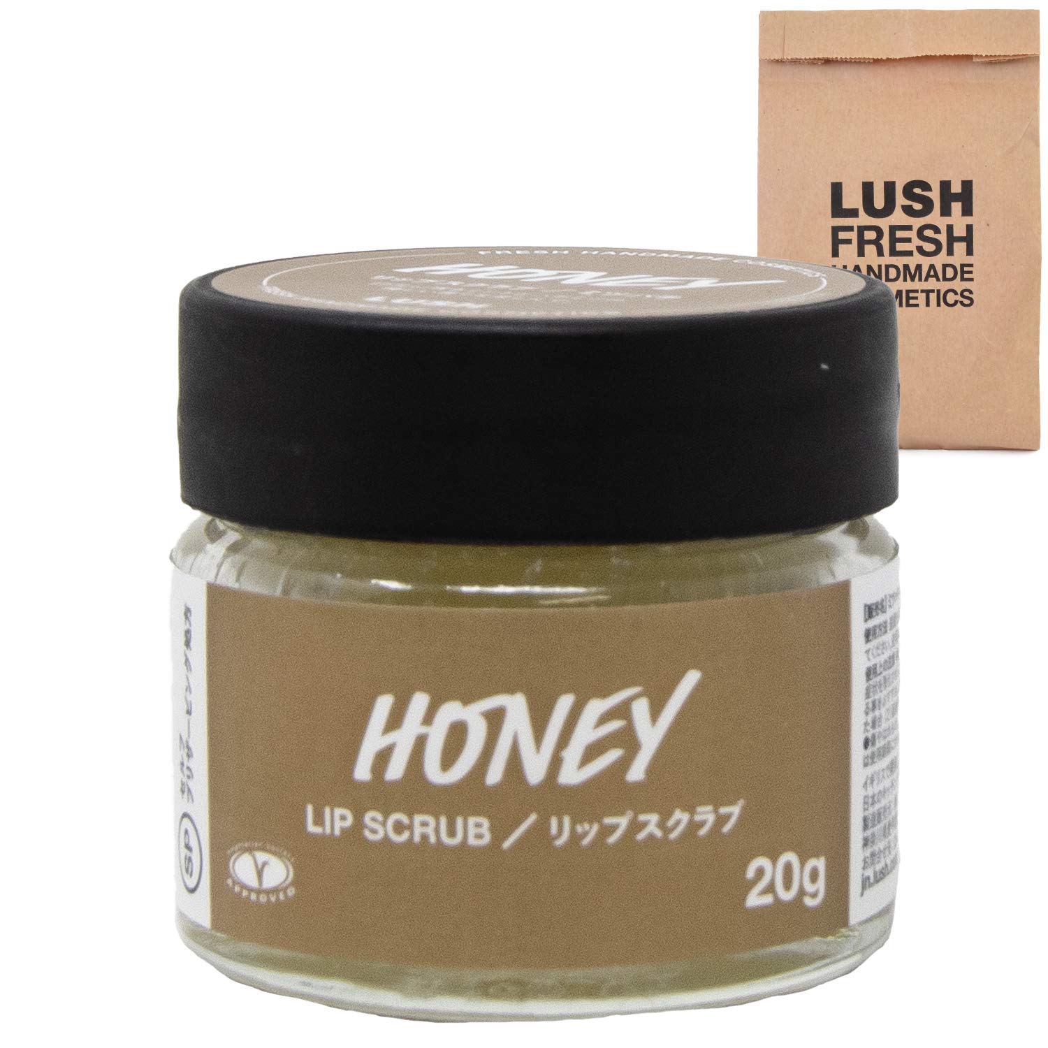 

LUSH Lip Scrub Lip Care Подарок с сумкой для покупок Cosmetics 20 г [в подарочной упаковке] (Вкус меда) (х 1)