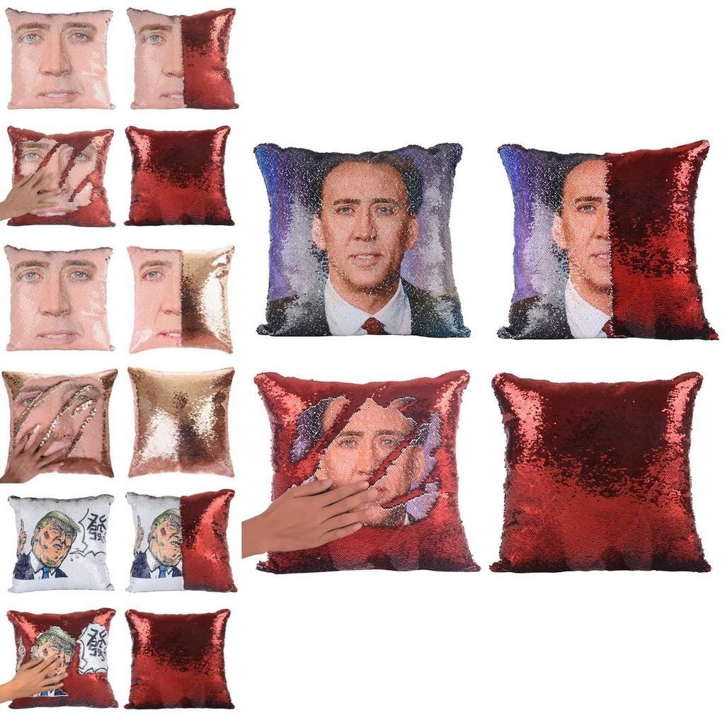 Nicolas Pillow Changing Cage Donald Trump Vladimir Putin Mermaid Cushion Cover