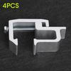 4pcs Set Truck Retaining Clamps Alloy Steel Truck Cap Topper Campers Mounting Clips 2in Throat Depth Accessory