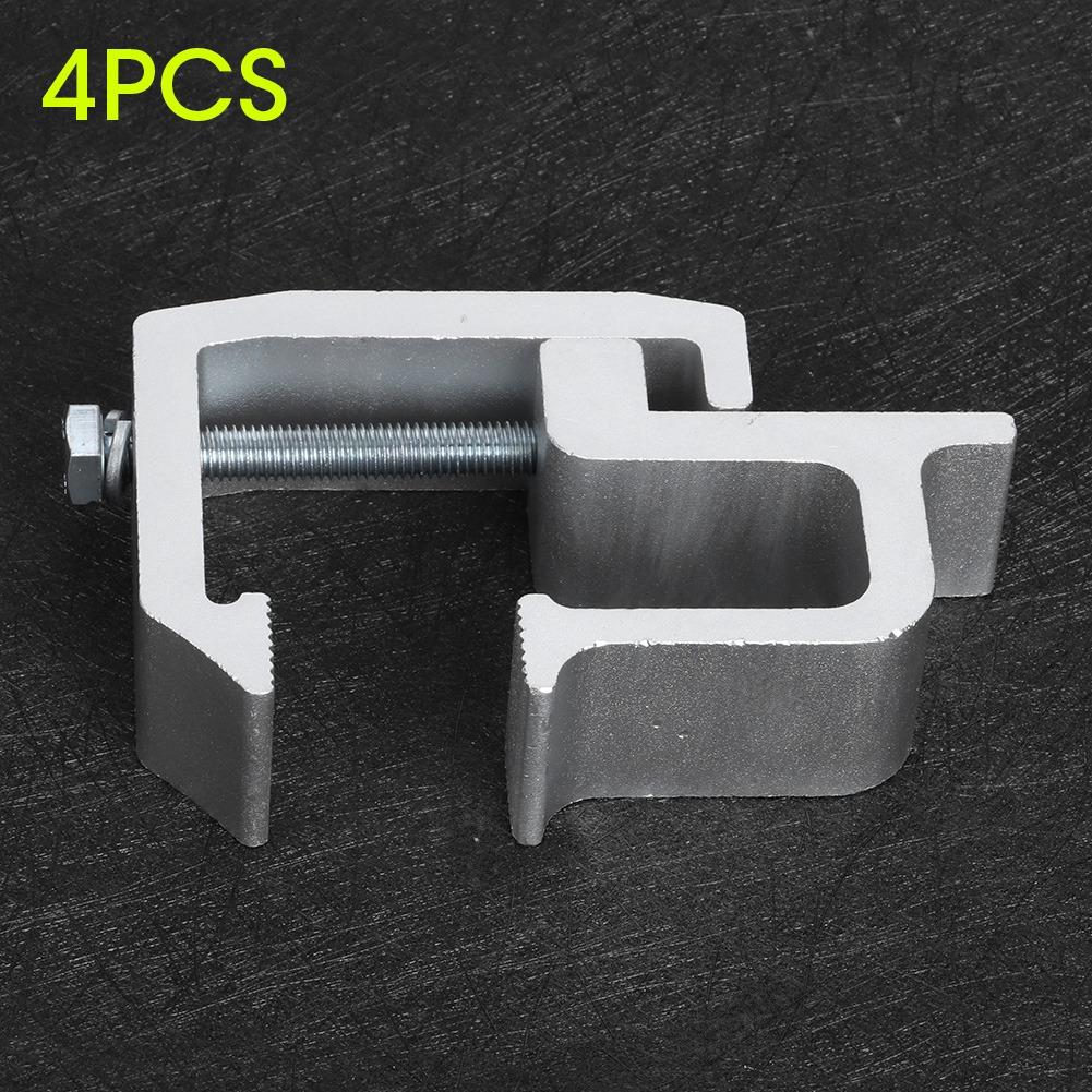 4pcs Set Truck Retaining Clamps Alloy Steel Truck Cap Topper Campers Mounting Clips 2in Throat Depth Accessory