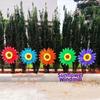 Mehrfarbige Sonnenblumen-Windmühle PVC Garten Hof Windspiel Outdoor Party Picknick Deko