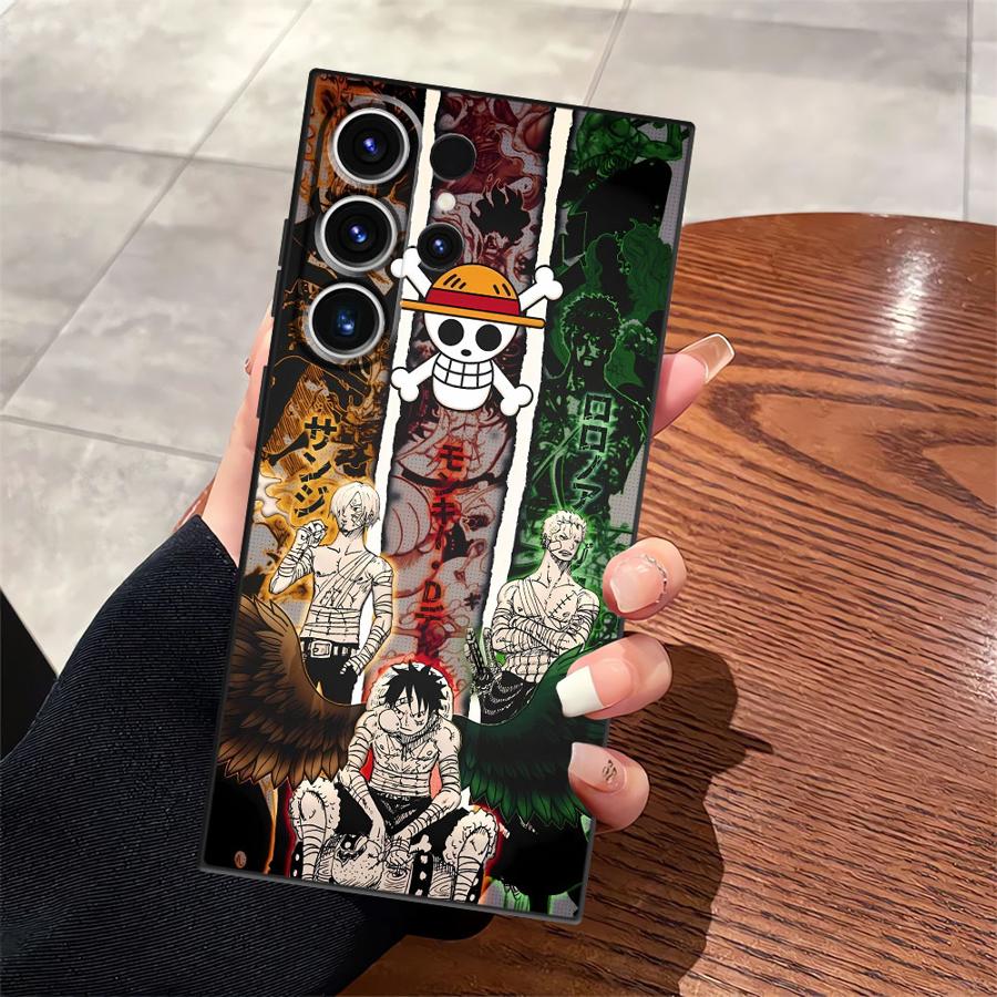 One Piece Zoro Luffy Portgas D Ace Case for Samsung Galaxy S10 S9 S25 Ultra Note 20 Ultra 8 9 10 S20 S21 FE S23 S24 Plus Funda