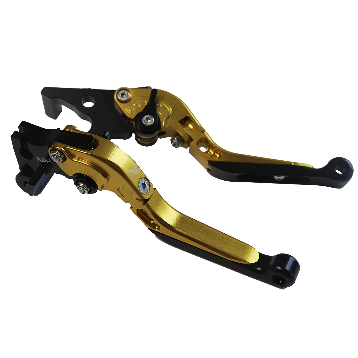 

Dream Japan Motorcycle Brake and Clutch Levers Set and for and 4 and Telescopic Adjustable (Left Right) YZF-R25, YZF-R3, MT-25, MT-03 [Dream-Japan], золотой