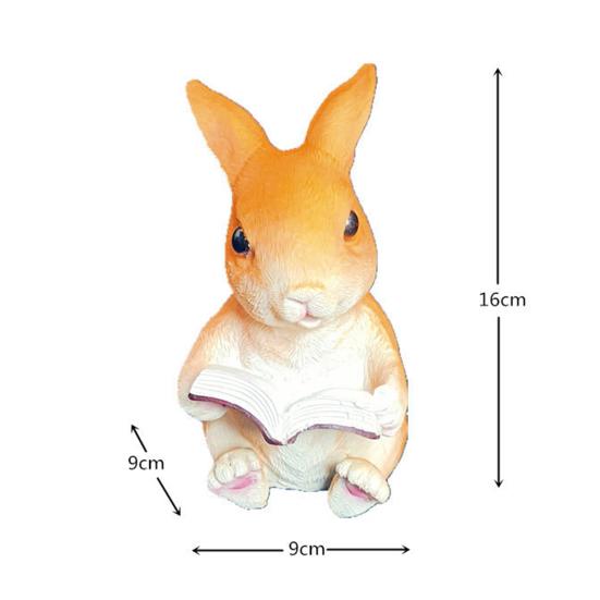 Patio Ornament Resin Garden Decoration Realistic Animal Statue Weather-resistant Garden Decor Accessory for Lawn