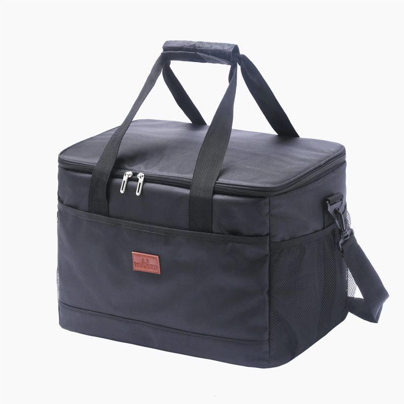 Large Capacity Thermal Lunch Box Bag 900d Frosted Oxford Cloth High Thickness Pearl Cotton Lining