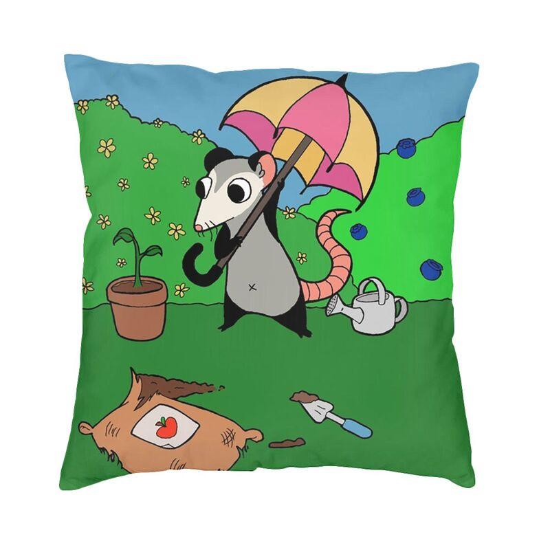 The Hungry Opossum Cushion Cover Two Side Printing Animal Pet Throw Pillow Case For Living Room Cool Pillowcase Home Decor