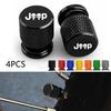 Car Wheel Tire Valve Caps Tyre Stem Covers Airdust Waterproof For Renegade Compass Wrangler Patriot Grand Cherokee Rubicon