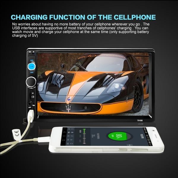 7010B 2020 New 7010B 7inch Car Radio Bluetooth V2.0 Car Stereo HD MP5 Player SD MMC USB FM MP3/MP4 Autoradio