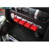 Red Center Console Dashboard Switch Cover Trim Fit For Ford Mustang 2015-2017 T