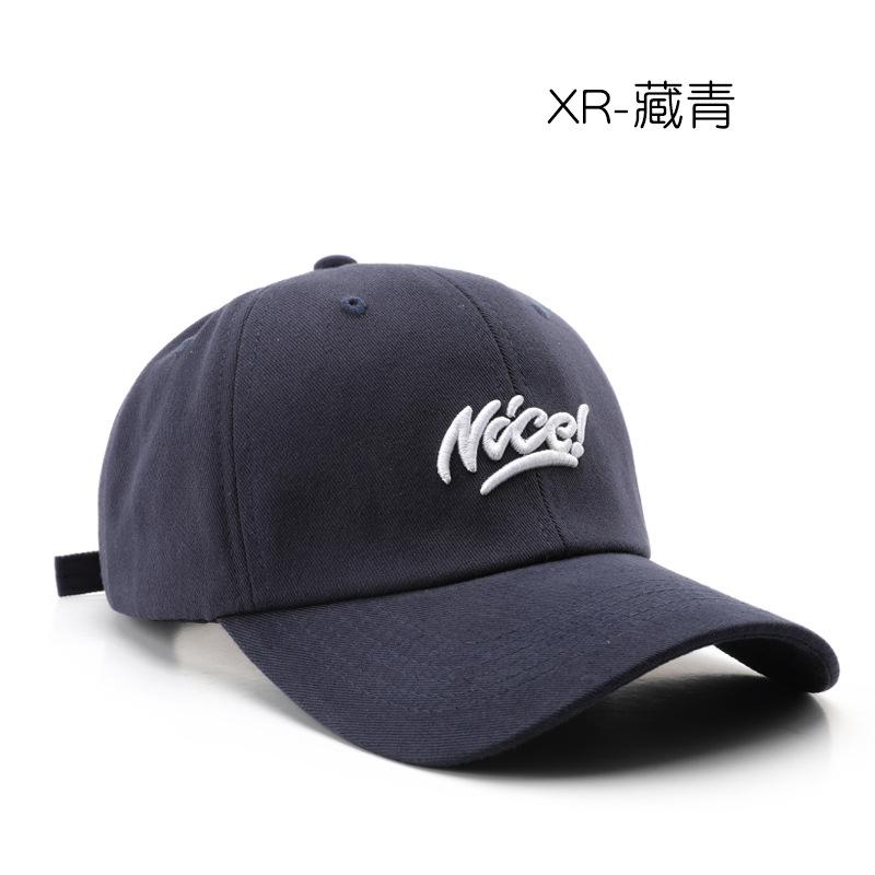 

Spring and Autumn Personality Letter Embroidery Baseball Cap Outdoor Travel Sports Sunscreen Shade Cap темно-синий