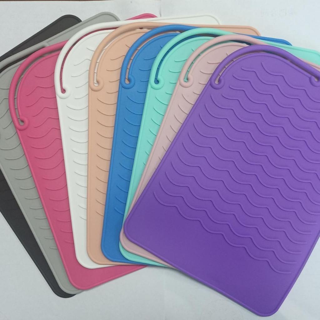 Silicone Non-slip Heat Resistant Mat for Curling Iron & Straightener