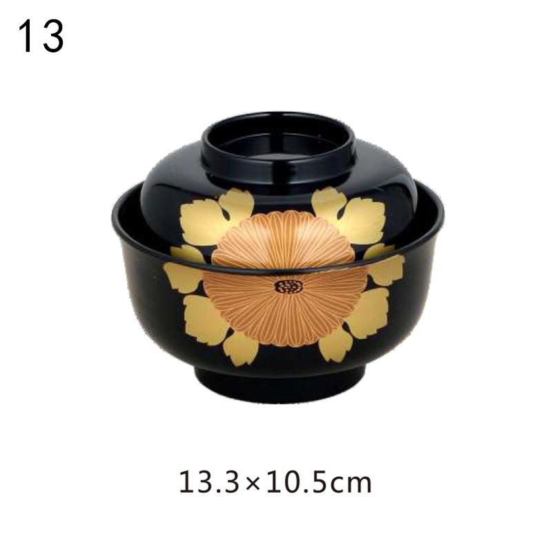 Japanese Style Miso Bowl With Lid Salad Rice Ramen Soup Bowls Udon Bowls Restaurant Ramen Noodles Container Tableware