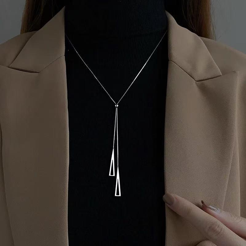 925 Sterling Silver High-End Light Luxury Necklace - Autumn/Winter 2025 Style for Women