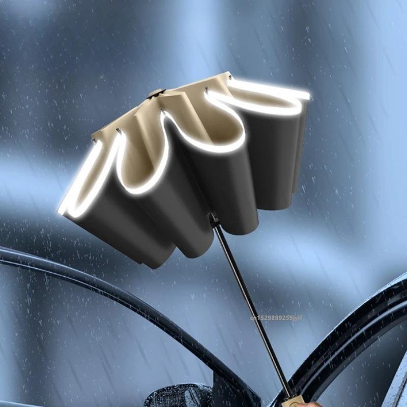 32 Bones Automatic Reverse Folding Umbrella with Ring Buckle for Men Women Car Inverted Windproof UV Umbrellas mini umbrella