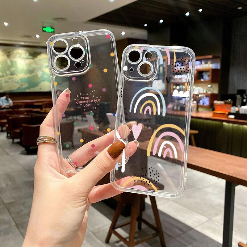 Case for Xiaomi Redmi Note 15 14 13 Pro 5G 12 14 4G 11 12 13 14 15 Pro Plus 5G 12S Cover Clear Colorful Wave Point Love Heart