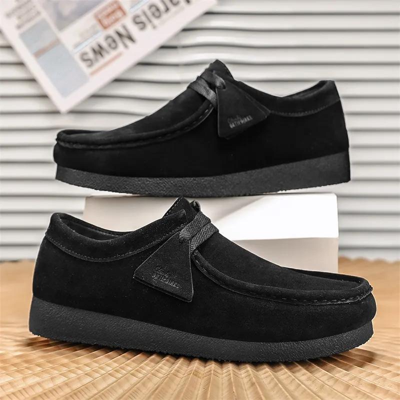 Doudou Leder Herrenschuhe Frühling Britische Herren Freizeitsport Lederschuhe Lazy Pedal Trendschuhe