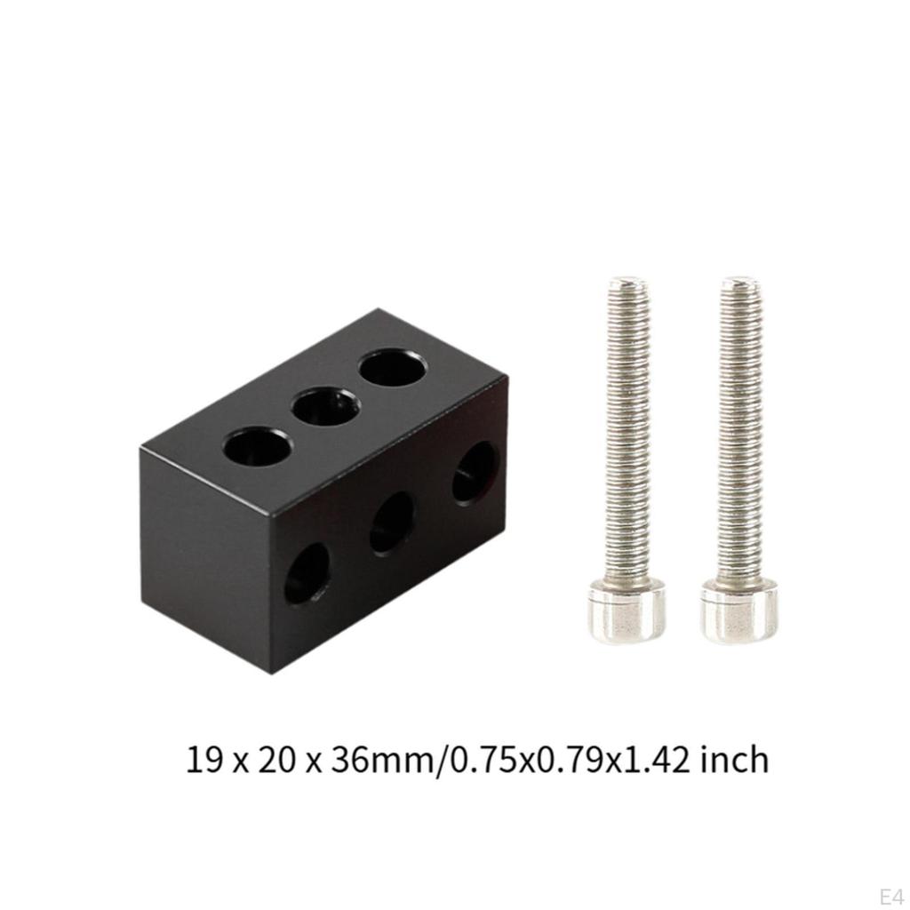 Aluminum Spacer Blocks for Telescope Guide Ring with 1/4" and M6 Screws