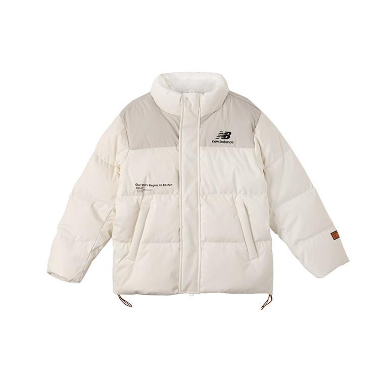 New Balance Winter Windproof Outdoor Down Jacket Asia Sizing  White Black  Unisex NPA44013-IV XXL