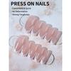 24pcs Long Coffin-Shaped White French Manicure Fake Nails Press On Nails Elegant Style For Women Girls For Daily Wear Or Parties Nail Supplies