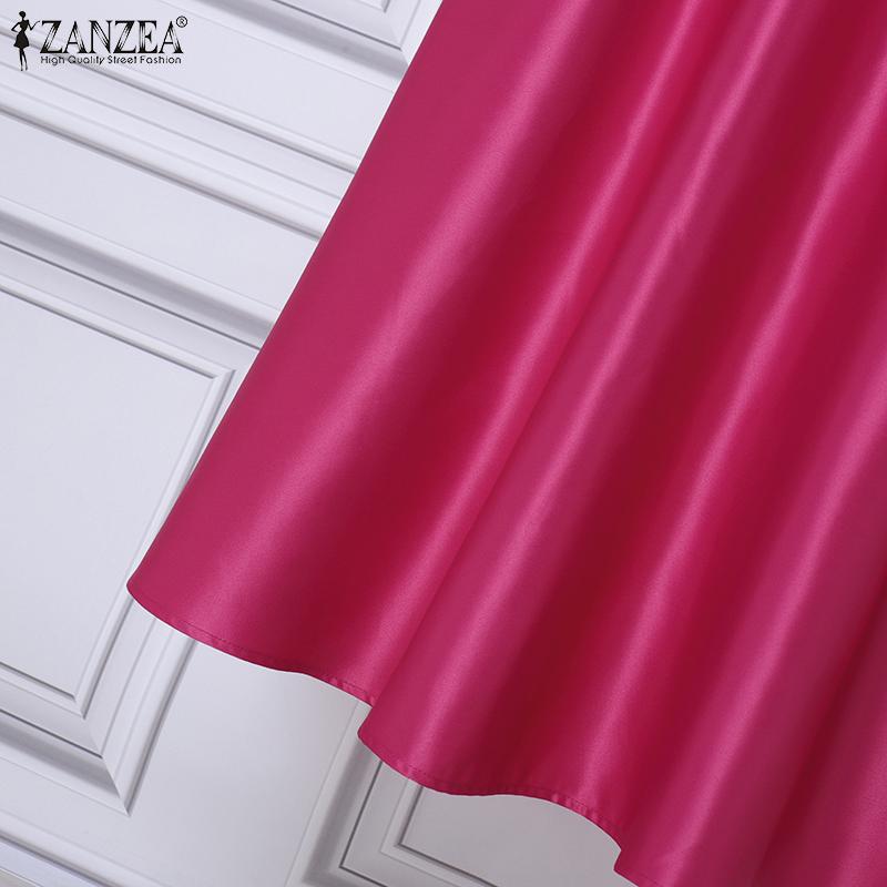 ZANZEA Damekjole med ermeløs stropper og blonder