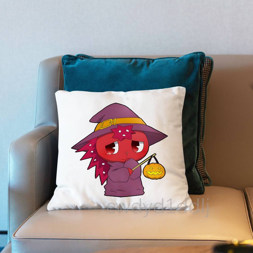 Flaky HTF Happy Tree Friends Pillowcases Cute Funny Pillow Case For Wedding Party Home Decor Comfy Pillow Cover