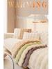 Rabbit Plush Thickened Non-Slip Winter Sofa Cushion Cover