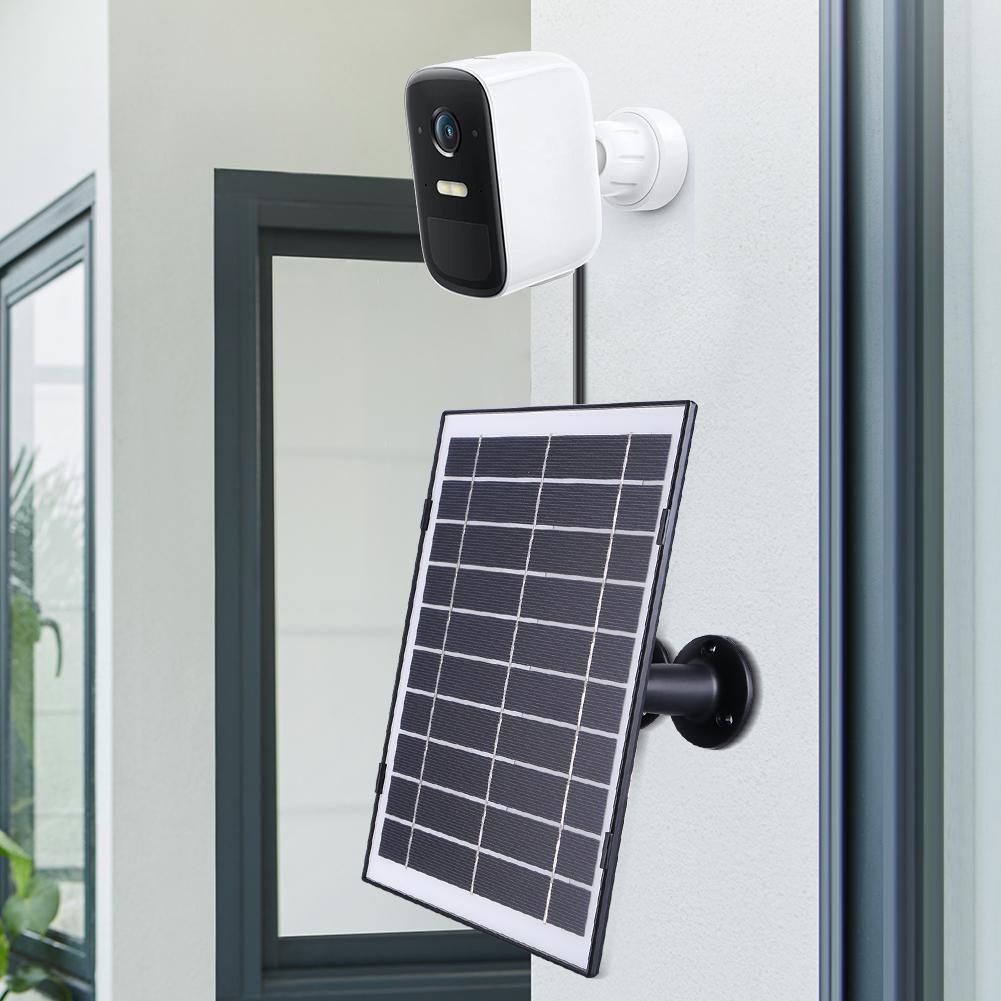 30W Solar Panel for Security Camera USB-C/DC5521 Camera Solar Panel Charger Waterproof 360Degree Adjustable For EufyCam/Wyze Cam 4