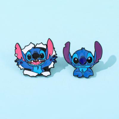 Cute Creative Personality Stitch Metal Badge Star Baby Stitch Alloy Brooch Accessory Pin