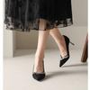 High heels women's new rhinestone thin heel design sense niche single shoes are not tired