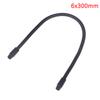 1pcs LED Gooseneck Metal Hose Dia6mm/8mm/10mm Bendable Black Shaping Universal Soft Tube for Table Lamp Spotlight Floor Lamp DIY