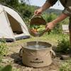 Bacia Portátil Dobrável para Acampamento: Ideal para Lavar Vegetais, Rosto, Dentes, Roupas e Mais - Balde de Água de Grande Capacidade