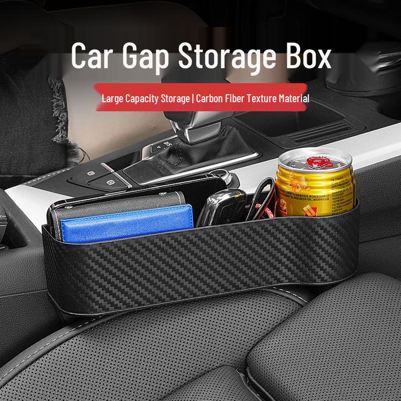 Car Seat Gap Organizer - Waterproof Carbon Fiber Car Interior Accessory