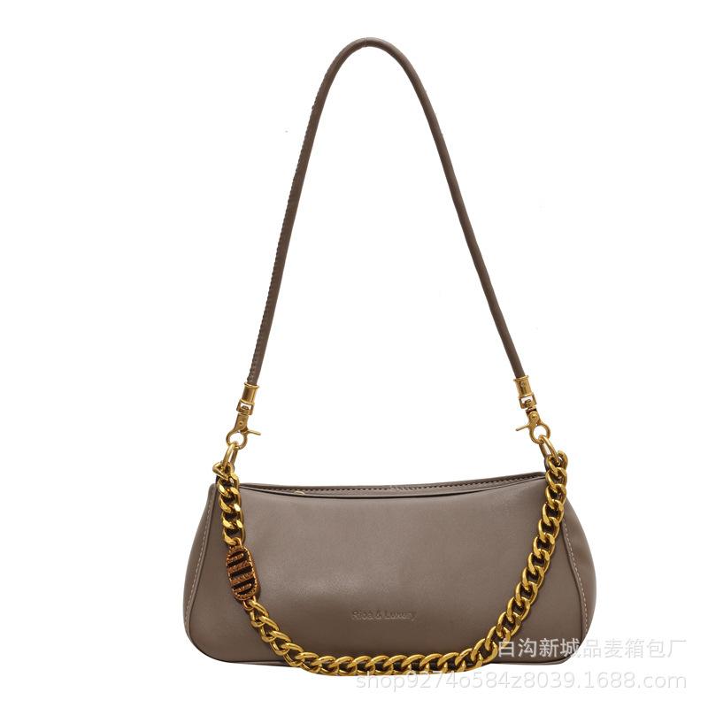 Foreign style chain small bag women's 2025 new autumn and winter fashion trendy messenger bag niche design texture shoulder women's bag