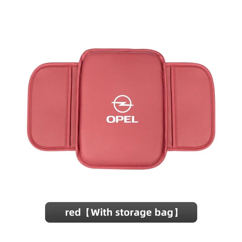 Protection Accoudoir Console Centrale Cuir Boîte Accoudoir Voiture Coussinet Poche de Rangement Pour Opel Corsa D Astra Insignia Mokka Adam Combo OP