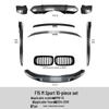 BMW X5 F15 M Sport 2014-2018 Lip Dianteiro, Spoiler Traseiro, Saias Laterais, Grelha, Kit de Modificação de Lip Traseiro