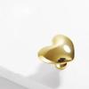 Modern Minimalist Cabinet Knob Brushed Chrome Gold Heart Shaped Knob Single Hole Knob  Bedroom