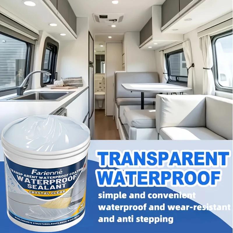 Transparenter wasserfester Klebstoff bietet eine dauerhafte Lösung für Dichtungsprobleme.;Nano-Anti-Leckage-Beschichtung isoliert Luft, Feuchtigkeit