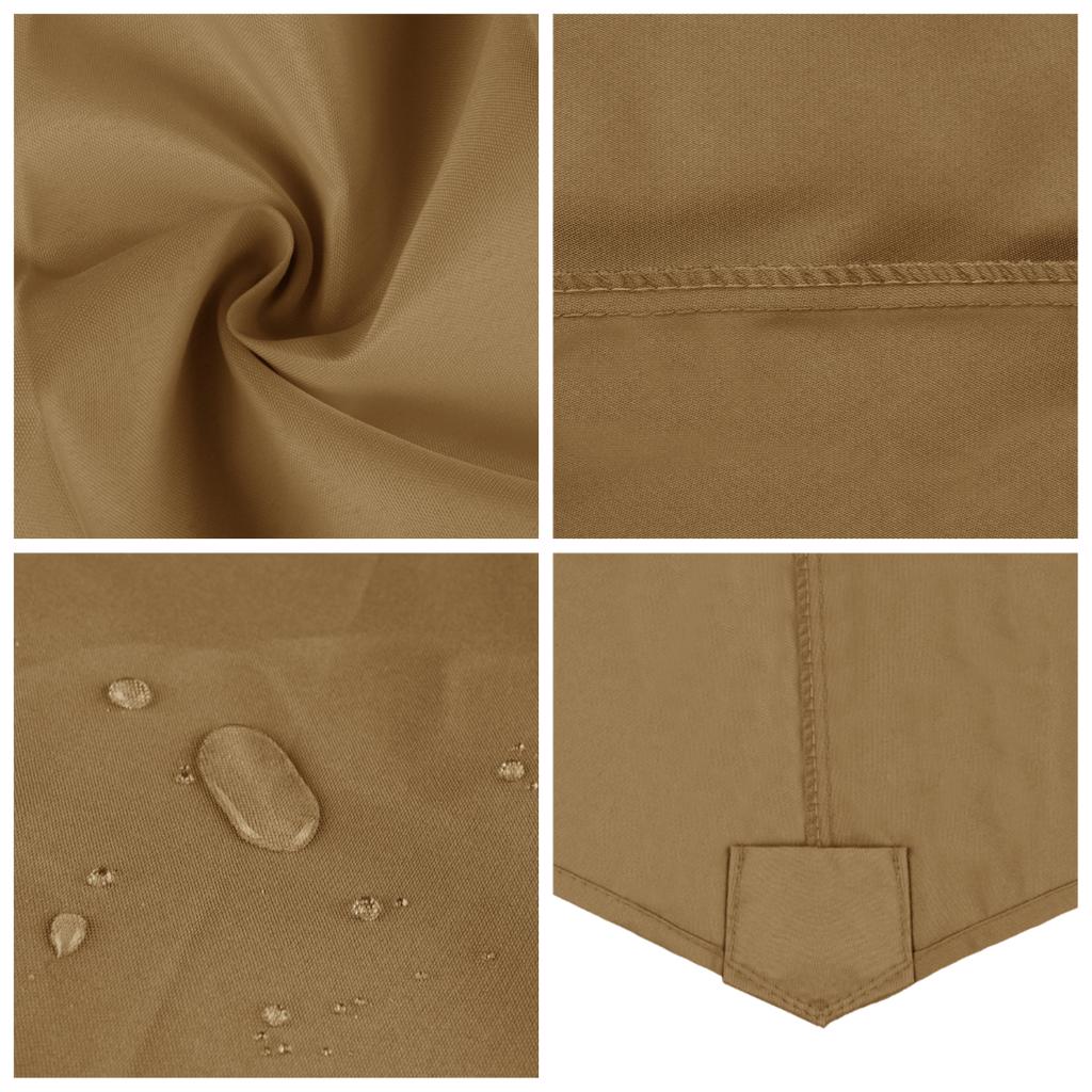 6/8 Rib Polyester Sunshade Cloth Outdoor Patio Umbrella Surface Replacement Cloth Rainproof Sunshade Cloth